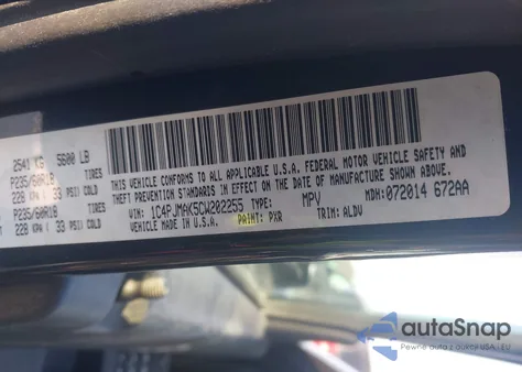 2012 Jeep Liberty Sport из США, поврежденный, VIN 1C4PJMAK5CW202255